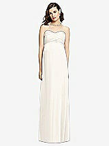 Front View Thumbnail - Ivory Draped Bodice Strapless Maternity Dress
