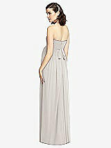 Rear View Thumbnail - Oyster Draped Bodice Strapless Maternity Dress