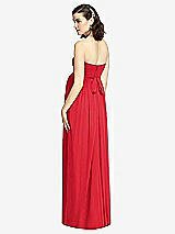 Rear View Thumbnail - Parisian Red Draped Bodice Strapless Maternity Dress
