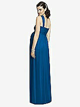 Rear View Thumbnail - Cerulean Alfred Sung Maternity Dress Style M427