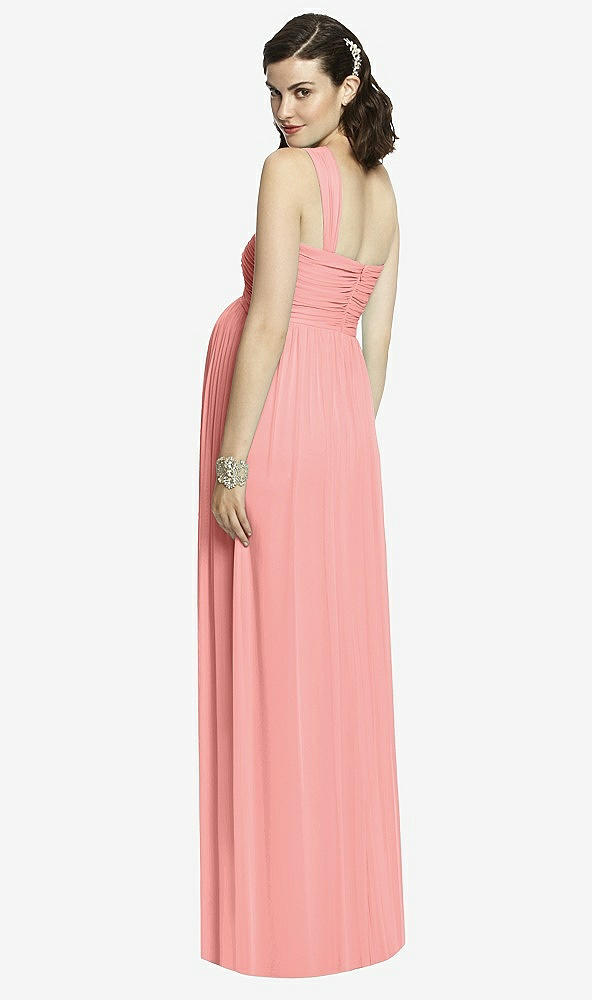 Back View - Apricot Alfred Sung Maternity Dress Style M427
