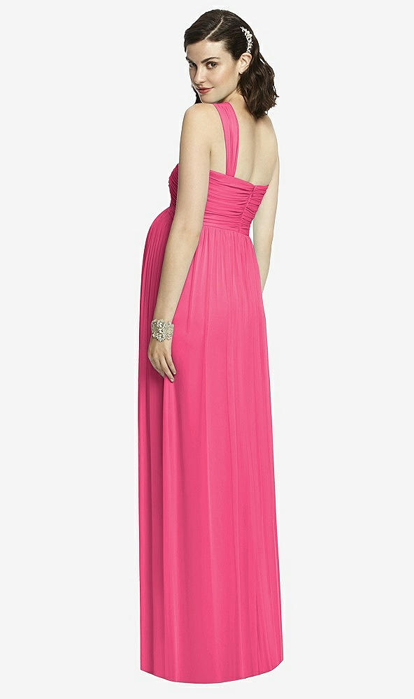 Back View - Forever Pink Alfred Sung Maternity Dress Style M427