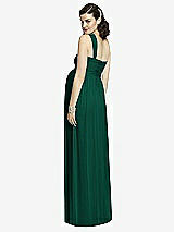 Rear View Thumbnail - Hunter Green Alfred Sung Maternity Dress Style M427