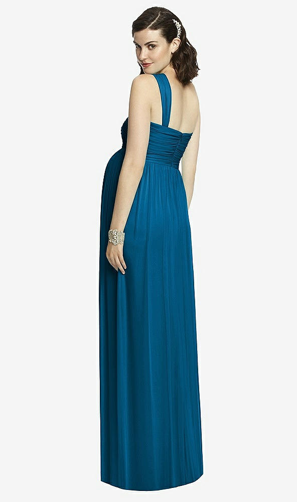 Back View - Ocean Blue Alfred Sung Maternity Dress Style M427