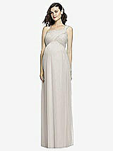 Front View Thumbnail - Oyster Alfred Sung Maternity Dress Style M427