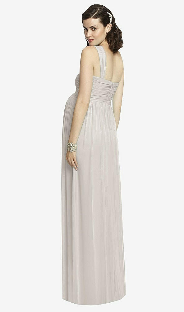 Back View - Oyster Alfred Sung Maternity Dress Style M427