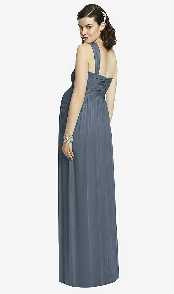 Back View - Silverstone Alfred Sung Maternity Dress Style M427