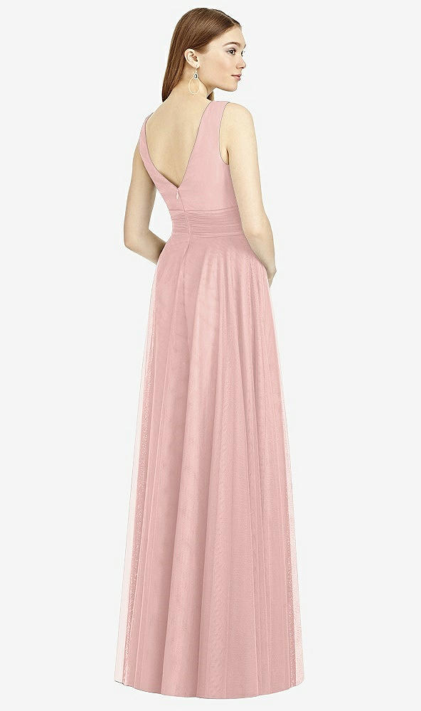 Back View - Rose - PANTONE Rose Quartz Studio Design Bridesmaid Dress 4503