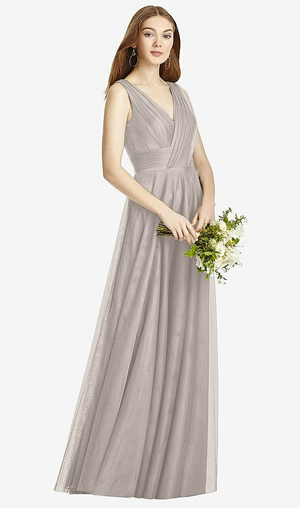 Front View - Taupe Studio Design Bridesmaid Dress 4503