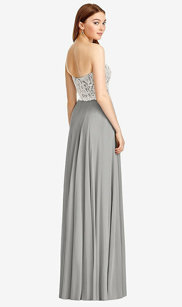 Back View - Chelsea Gray & Oyster Studio Design Bridesmaid Dress 4504