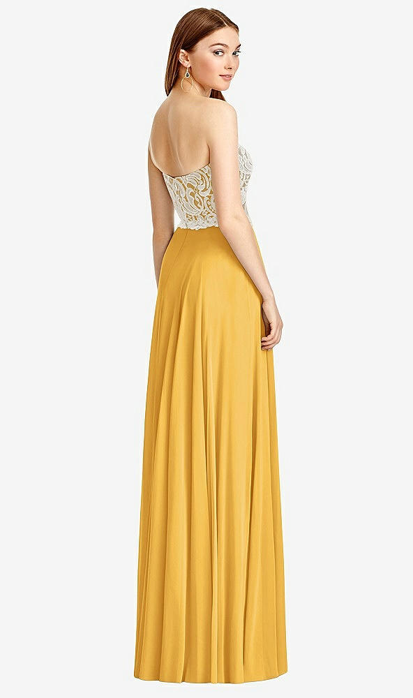 Back View - NYC Yellow & Oyster Studio Design Bridesmaid Dress 4504