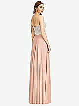 Rear View Thumbnail - Pale Peach & Oyster Studio Design Bridesmaid Dress 4504
