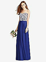 Front View Thumbnail - Cobalt Blue & Oyster Studio Design Bridesmaid Dress 4504