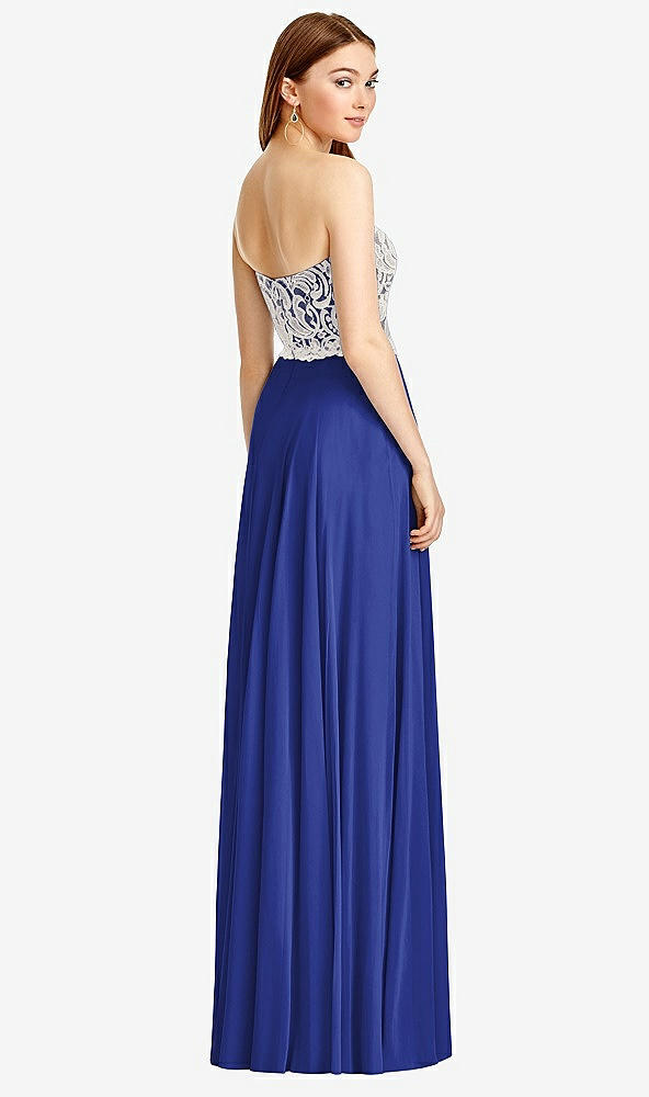 Back View - Cobalt Blue & Oyster Studio Design Bridesmaid Dress 4504