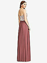 Rear View Thumbnail - English Rose & Oyster Studio Design Bridesmaid Dress 4504