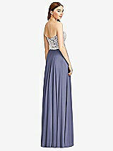 Rear View Thumbnail - French Blue & Oyster Studio Design Bridesmaid Dress 4504