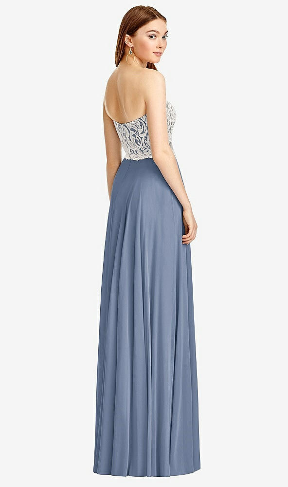 Back View - Larkspur Blue & Oyster Studio Design Bridesmaid Dress 4504