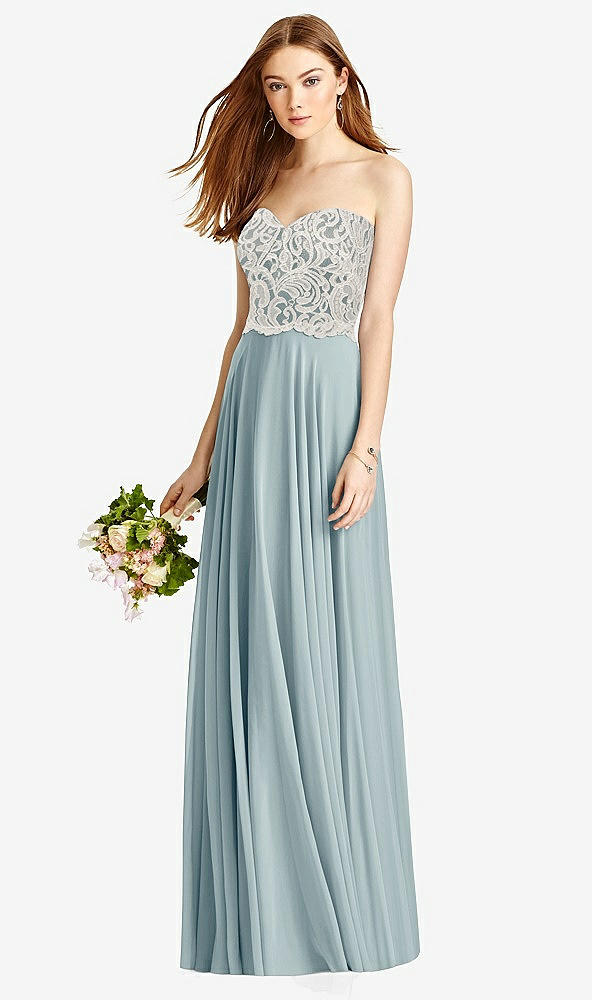 Front View - Morning Sky & Oyster Studio Design Bridesmaid Dress 4504