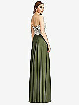 Rear View Thumbnail - Olive Green & Oyster Studio Design Bridesmaid Dress 4504
