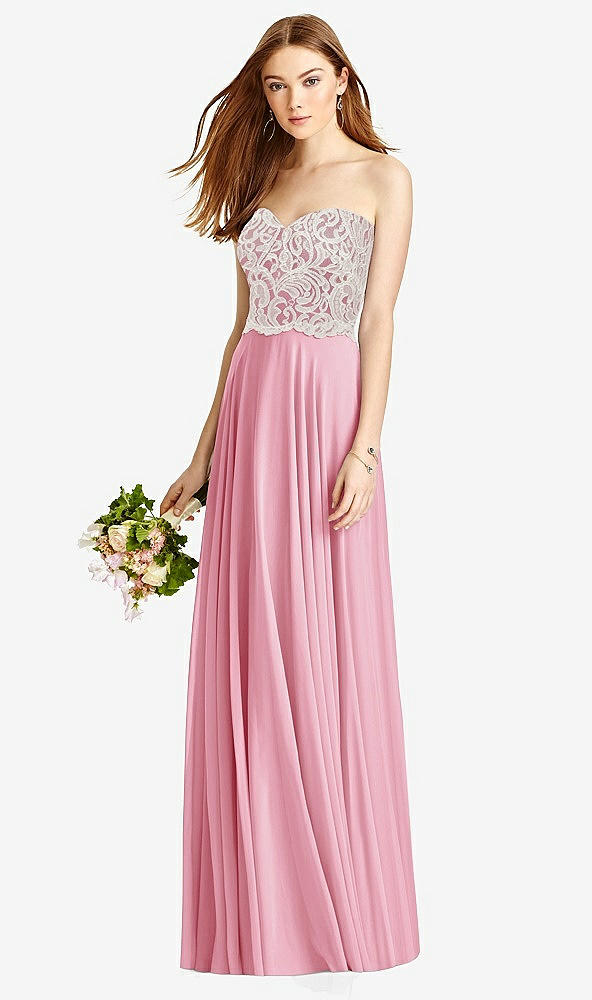 Front View - Peony Pink & Oyster Studio Design Bridesmaid Dress 4504