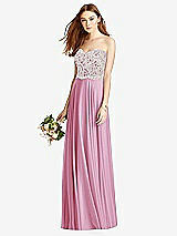 Front View Thumbnail - Powder Pink & Oyster Studio Design Bridesmaid Dress 4504