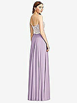 Rear View Thumbnail - Pale Purple & Oyster Studio Design Bridesmaid Dress 4504