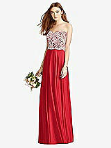 Front View Thumbnail - Parisian Red & Oyster Studio Design Bridesmaid Dress 4504