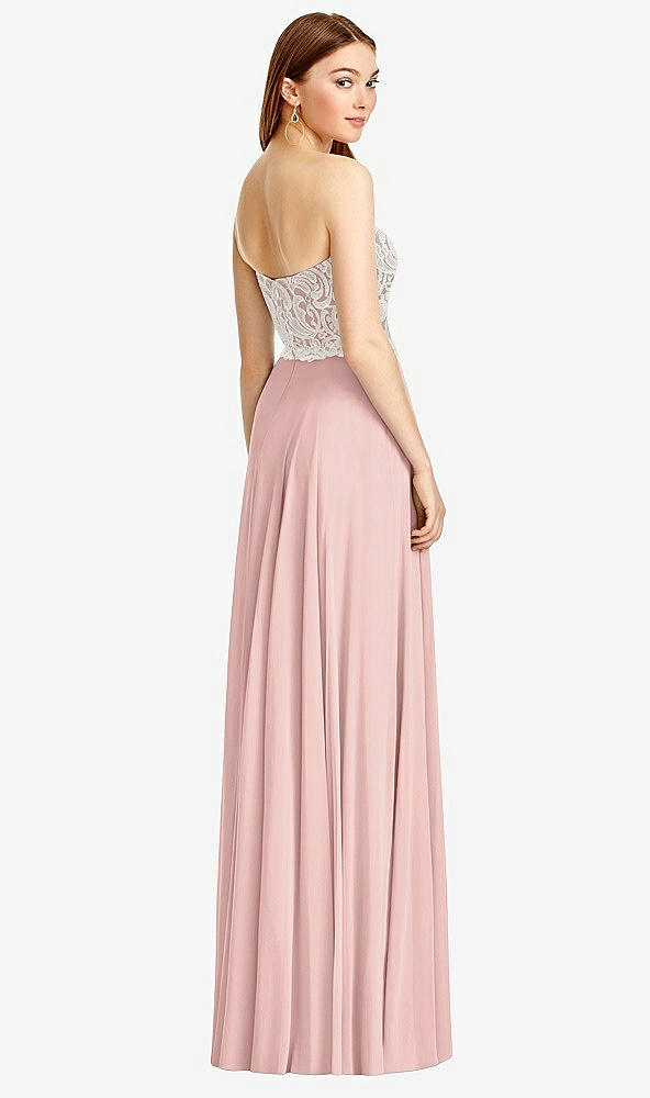 Back View - Rose - PANTONE Rose Quartz & Oyster Studio Design Bridesmaid Dress 4504