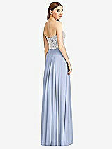 Rear View Thumbnail - Sky Blue & Oyster Studio Design Bridesmaid Dress 4504