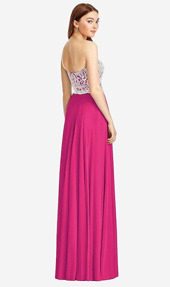 Back View - Think Pink & Oyster Studio Design Bridesmaid Dress 4504
