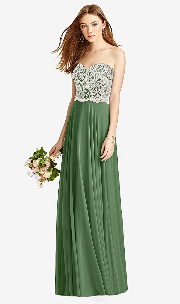 Front View - Vineyard Green & Oyster Studio Design Bridesmaid Dress 4504