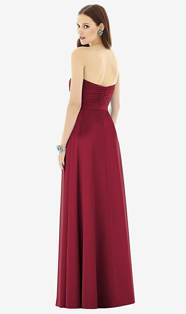 Back View - Burgundy Alfred Sung Style D727