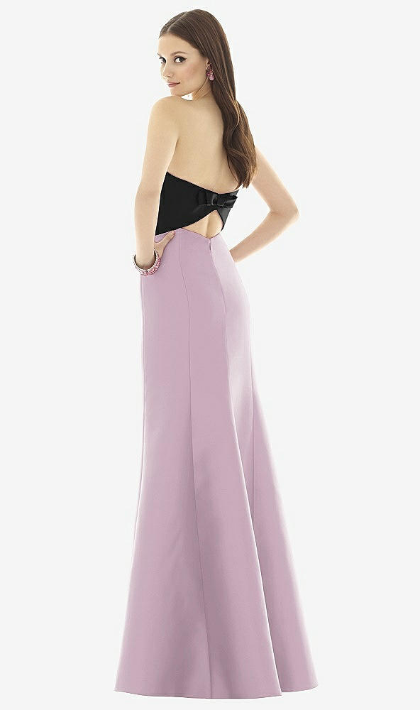 Back View - Suede Rose & Black Alfred Sung Style D728