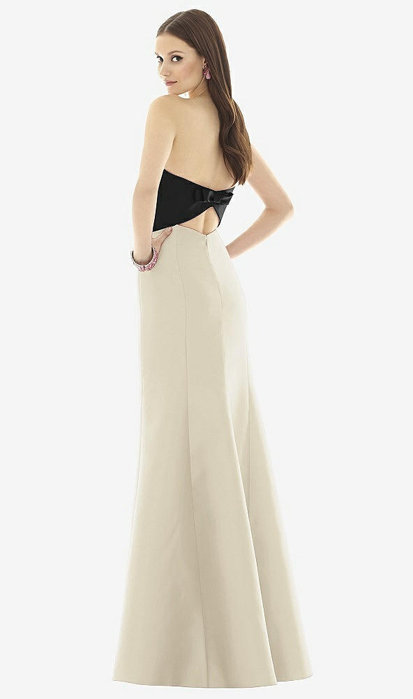 Back View - Champagne & Black Alfred Sung Style D728