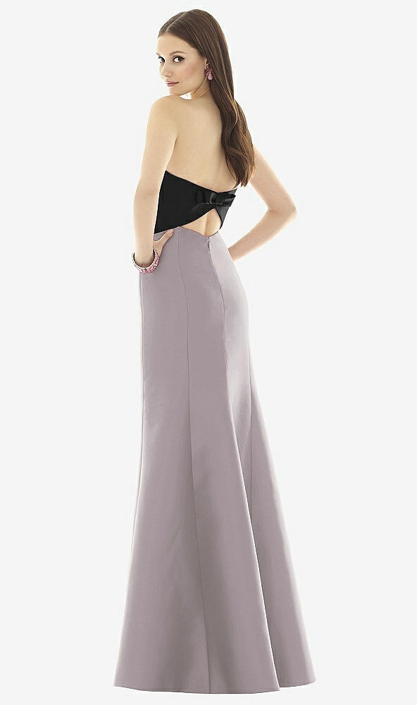 Back View - Cashmere Gray & Black Alfred Sung Style D728