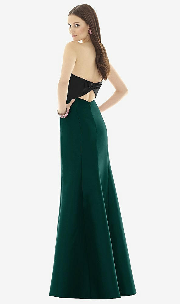 Back View - Evergreen & Black Alfred Sung Style D728