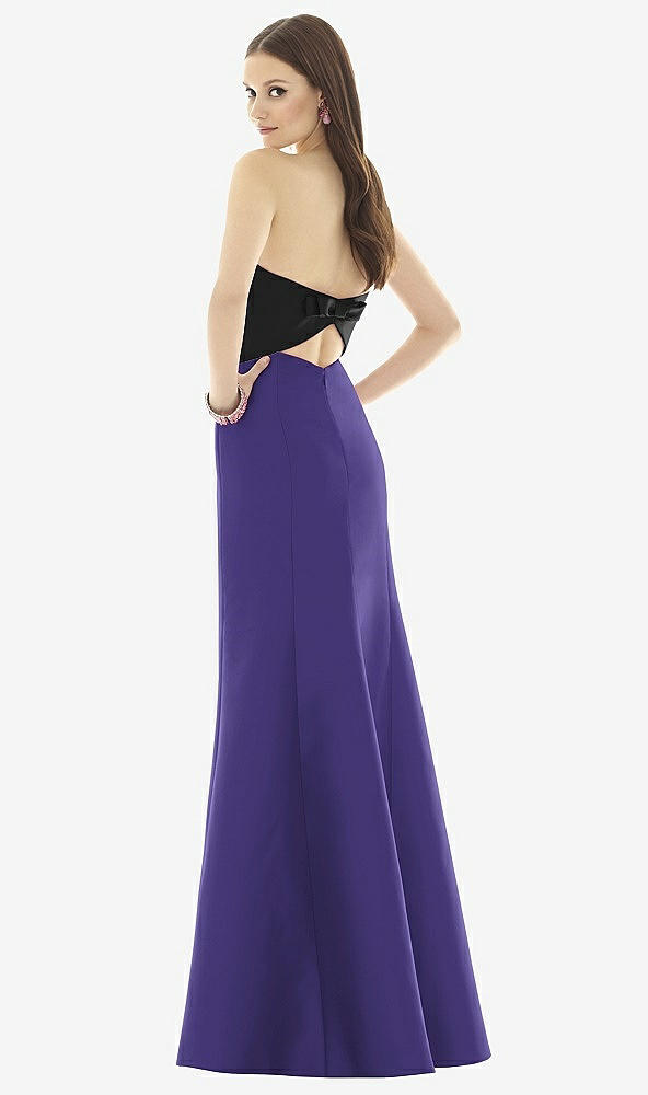Back View - Grape & Black Alfred Sung Style D728
