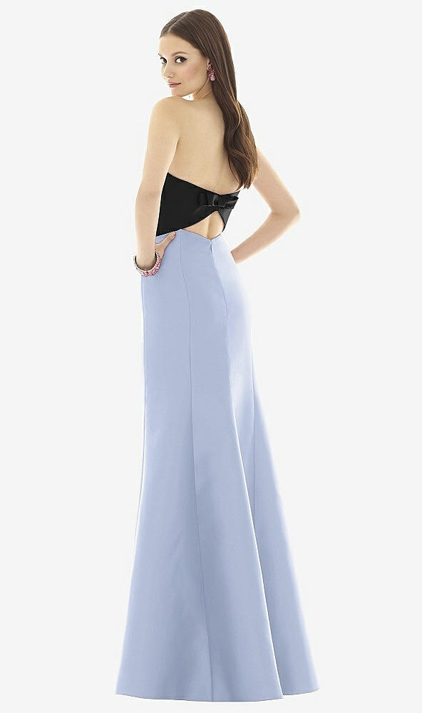 Back View - Sky Blue & Black Alfred Sung Style D728