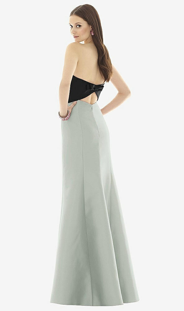 Back View - Willow Green & Black Alfred Sung Style D728