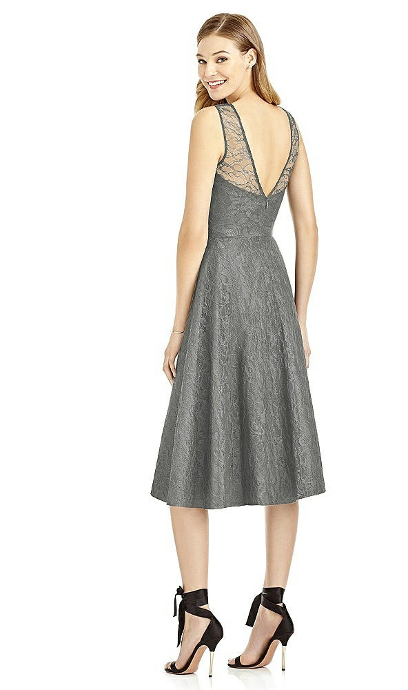 Back View - Charcoal Gray After Six Bridesmaid Dress 6750