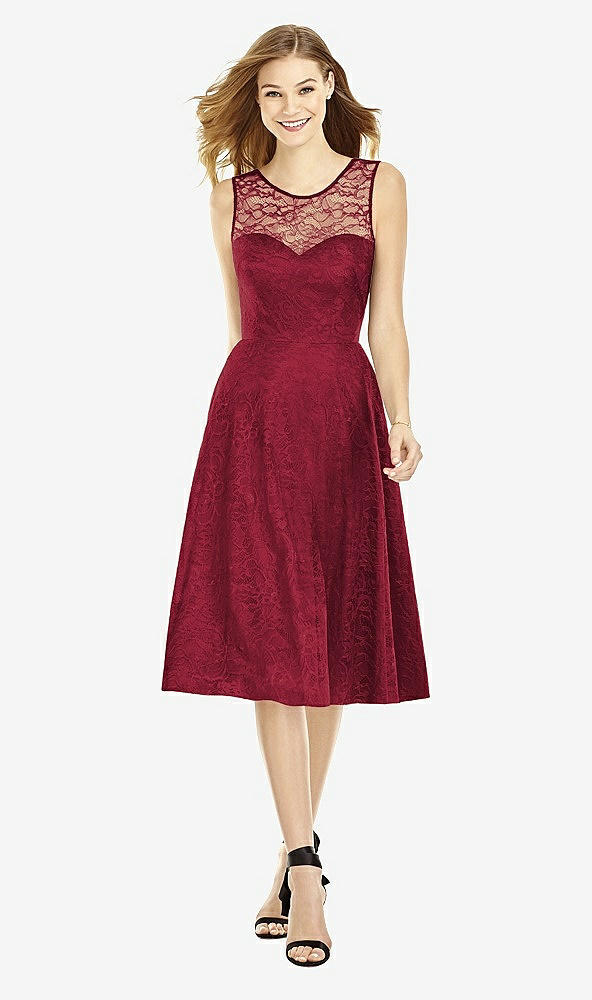 Front View - Burgundy After Six Bridesmaid Dress 6750