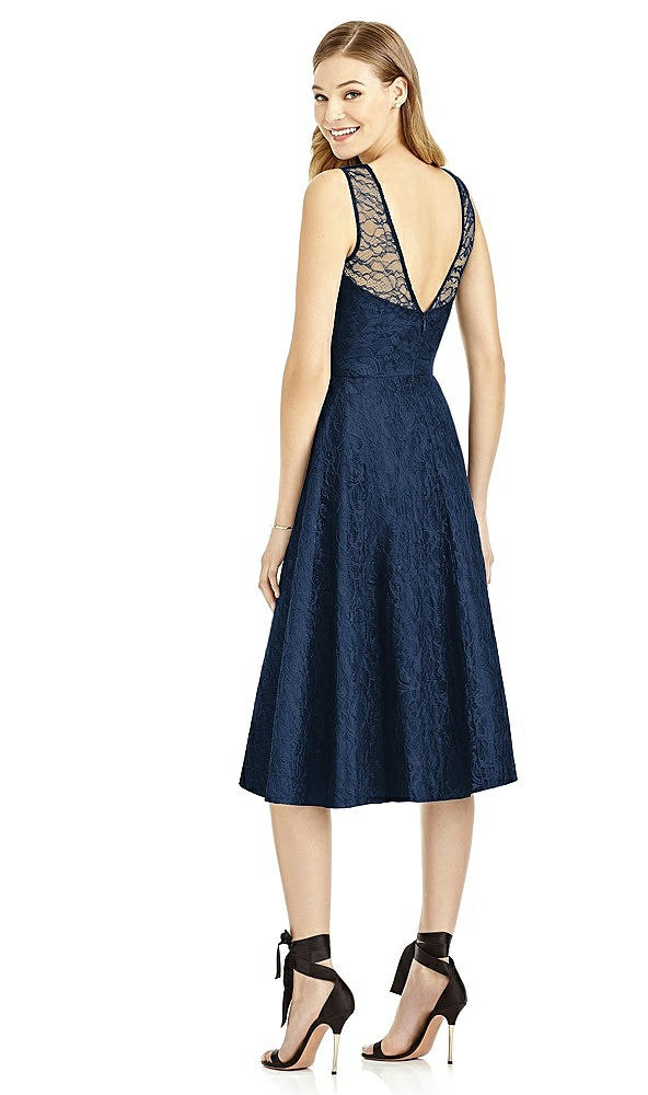 Back View - Midnight Navy After Six Bridesmaid Dress 6750
