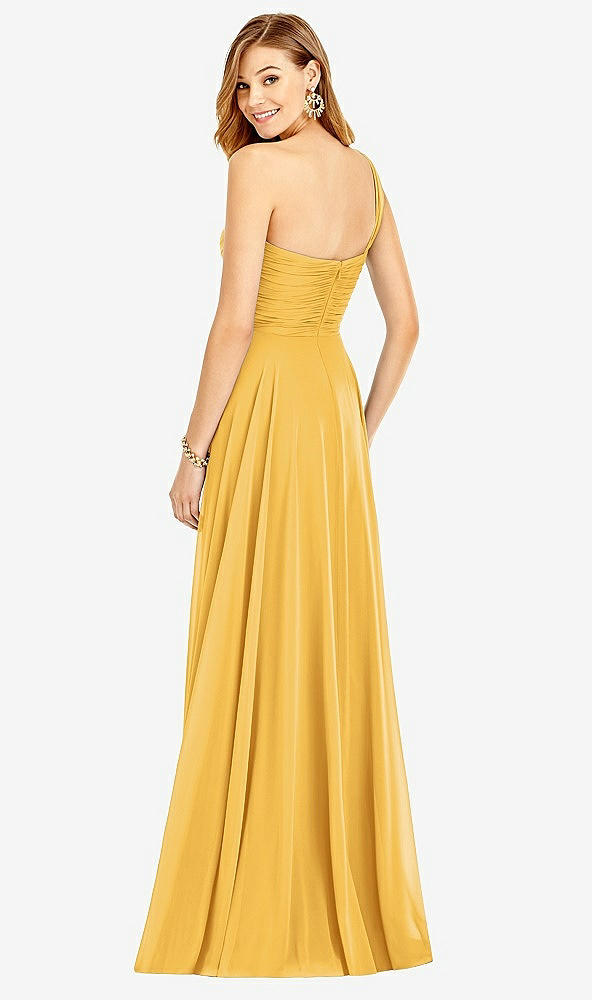 Back View - NYC Yellow After Six Bridesmaid Dress 6751