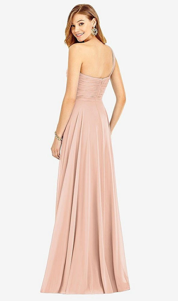 Back View - Pale Peach After Six Bridesmaid Dress 6751