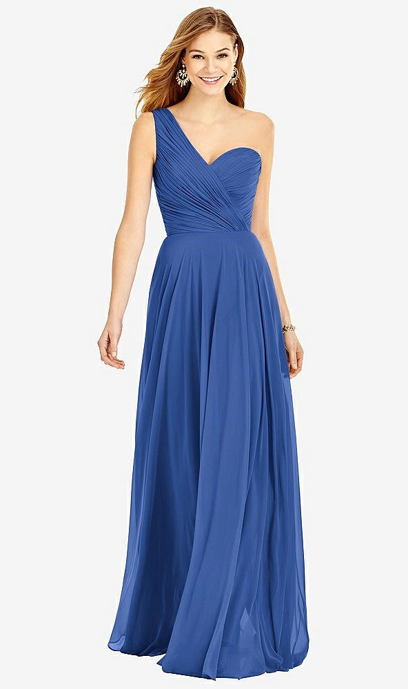 Front View - Classic Blue After Six Bridesmaid Dress 6751