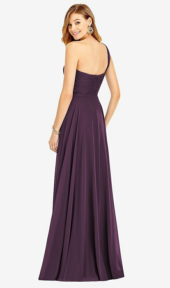 Back View - Aubergine After Six Bridesmaid Dress 6751