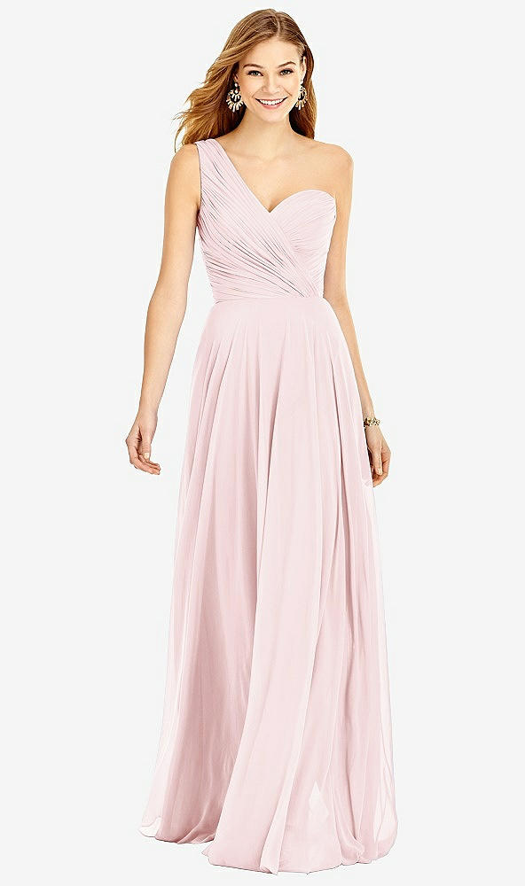 Front View - Ballet Pink After Six Bridesmaid Dress 6751
