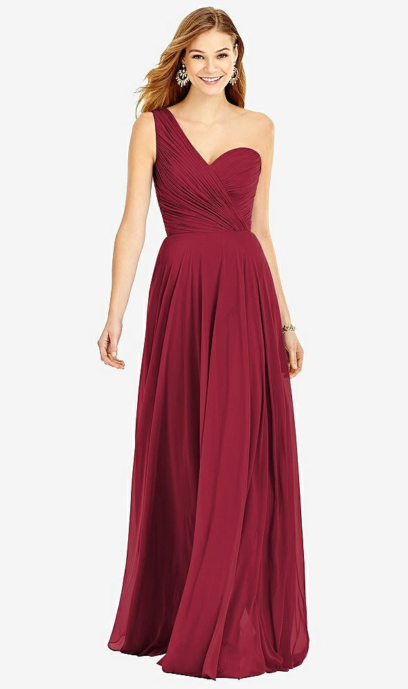 Front View - Burgundy After Six Bridesmaid Dress 6751