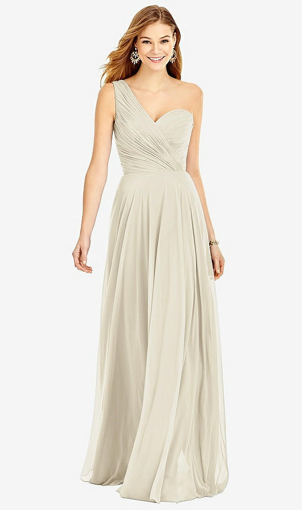 Front View - Champagne After Six Bridesmaid Dress 6751