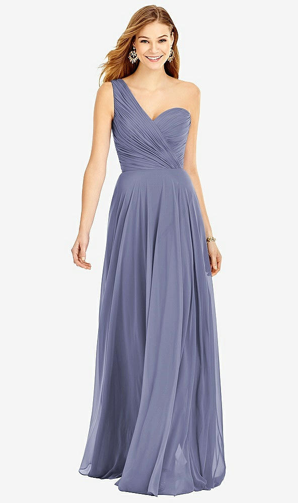 Front View - French Blue After Six Bridesmaid Dress 6751